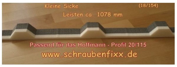 Profilfüller Hoffmann Trapezbleche ® 20/115 KS kleine Sicke