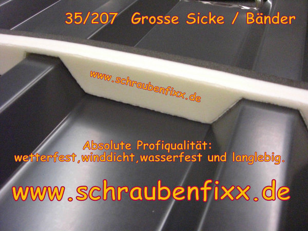 Profilfüller Fischer Profil ® 35/207 GS große Sicke