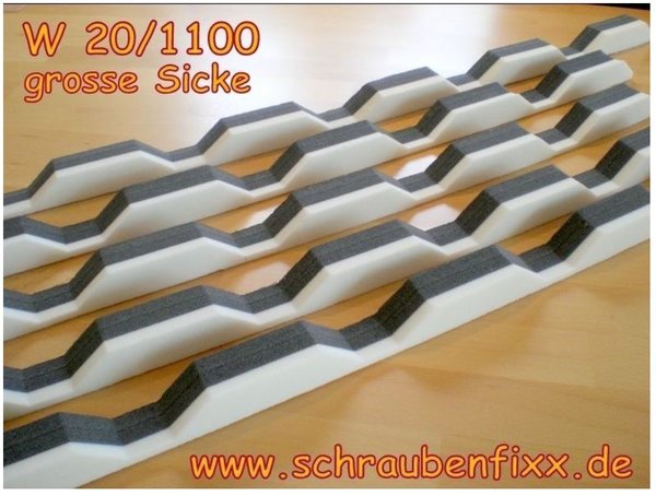 Profilfüller Weckmann ® 20/1100 (138/20) GS große Sicke
